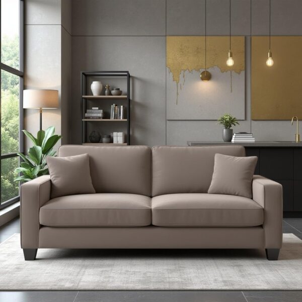 Torque Moscow 2 Seater Fabric Sofa (Light Brown) 2 Person Sofa, Wooden Sofa Set, Couch for Living Room | 3 Years Warranty Torque Moscow 2 Seater Fabric Sofa (Light Brown) 2 Person Sofa, Wooden Sofa Set, Couch for Living Room | 3 Years Warranty