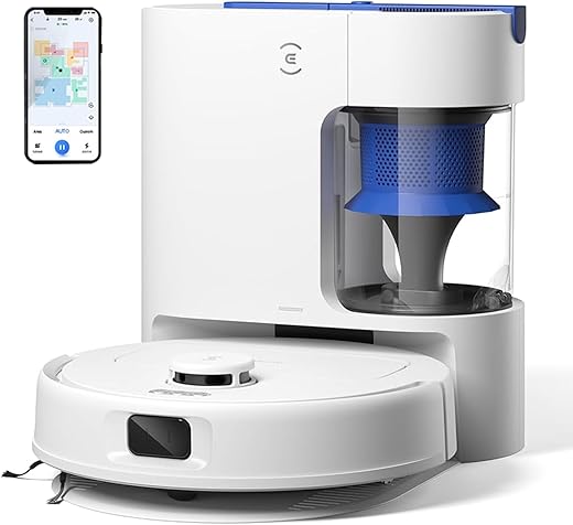 ECOVACS DEEBOT N30 Plus White 2 in 1 Robot Vacuum & Mop, 2025 New Launch, Bagless Eco-Friendly Multi-Cyclone Auto Empty Station, 10000 Pa Suction, 5200mAh Battery, Covers 3500+sq ft, Zero Tangle 2.0 ECOVACS DEEBOT N30 Plus White 2 in 1 Robot Vacuum & Mop, 2025 New Launch, Bagless Eco-Friendly Multi-Cyclone Auto Empty Station, 10000 Pa Suction, 5200mAh Battery, Covers 3500+sq ft, Zero Tangle 2.0