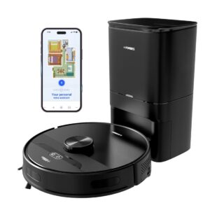 Eureka Forbes SmartClean, 5000Pa HyperSuction Robotic Vacuum Cleaner with Auto Bin (65 Days Hands-Free Cleaning) | LiDAR 3.0 & Home Mapping | Wet Mopping | 5-Hour Run Time | Smart App Control Eureka Forbes SmartClean, 5000Pa HyperSuction Robotic Vacuum Cleaner with Auto Bin (65 Days Hands-Free Cleaning) | LiDAR 3.0 & Home Mapping | Wet Mopping | 5-Hour Run Time | Smart App Control